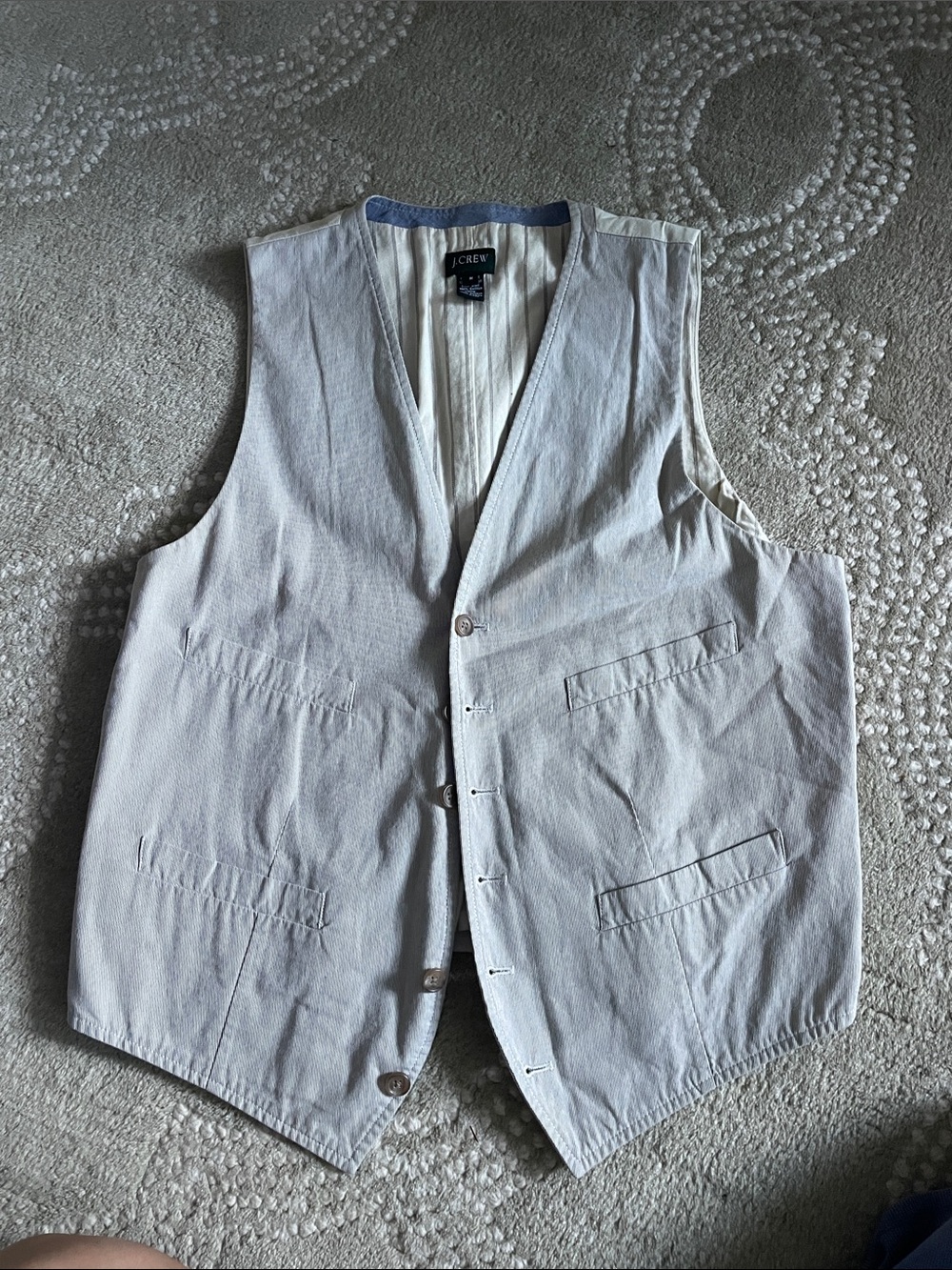 J. Crew Light Gray Men's Cotton Vest